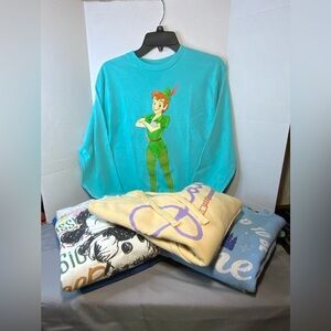 Lot of 6 IMPERFECT Disney/Star Wars Themed Hoodies Long Sleeve Size Medium